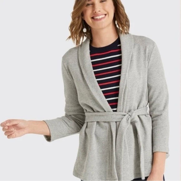 Draper James Shawl Collar Sweatshirt Cardigan Jacket Size XL - Picture 6 of 6